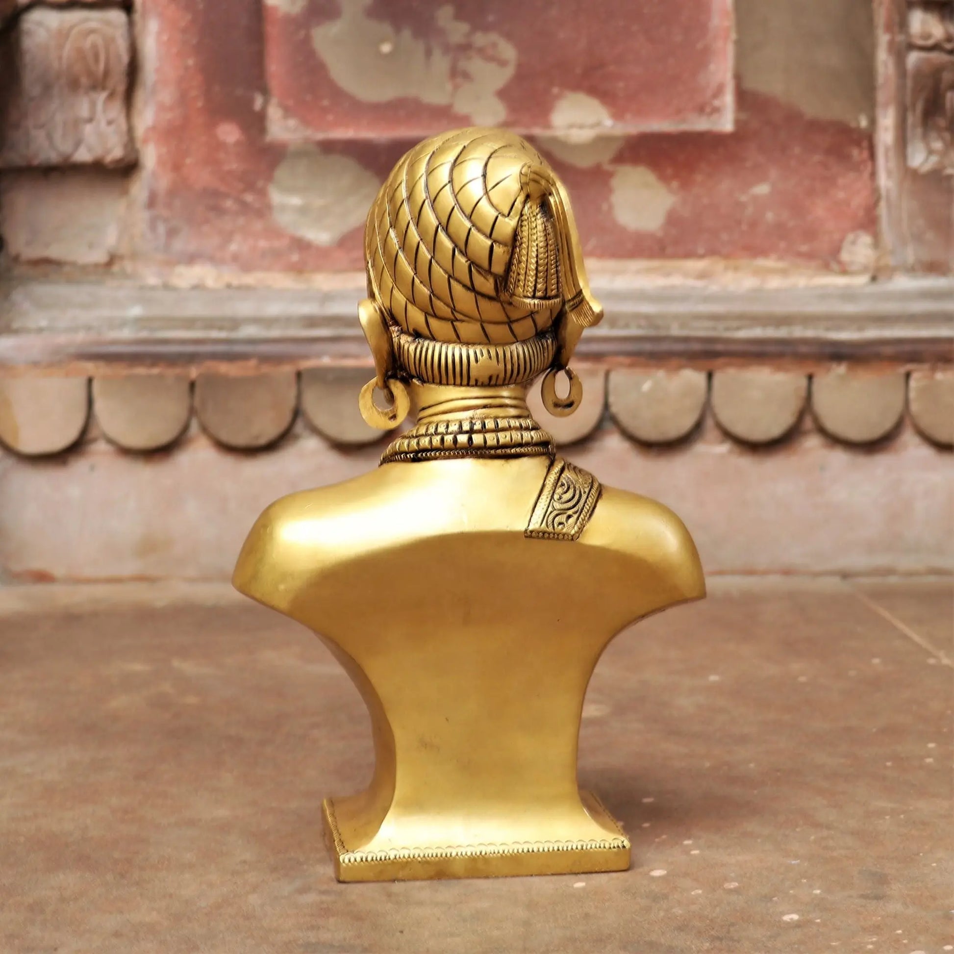 Brass Chatrapati Shivaji Maharaj Bust Décor Figurine Craftsview