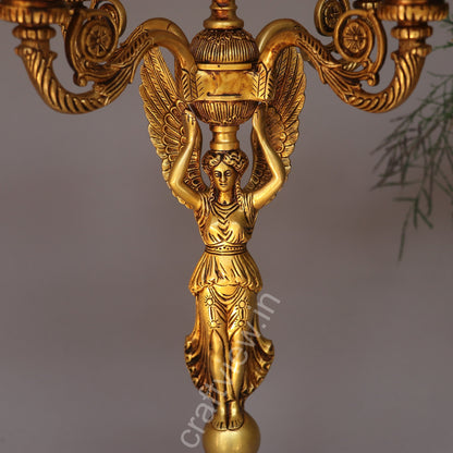 Brass Vintage Candle Stand Beautiful Addition Made by Artist