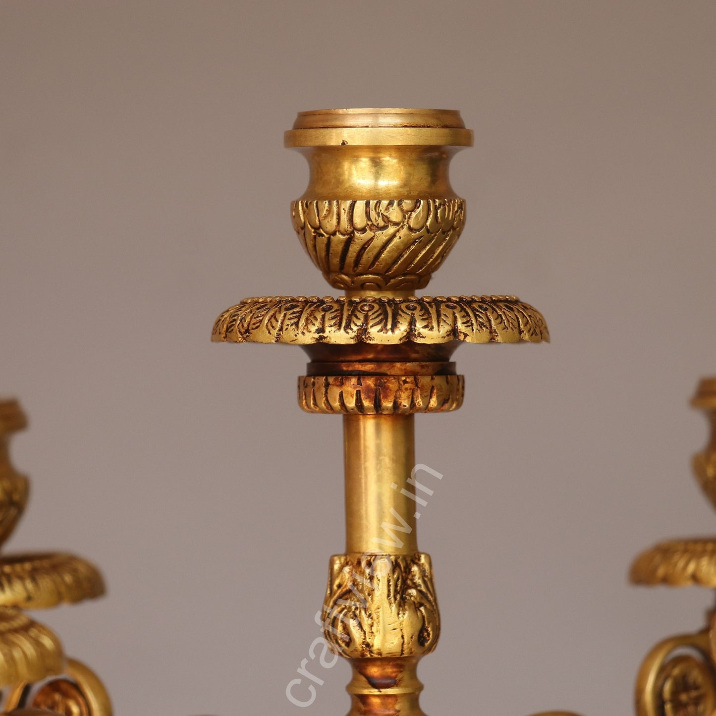 Brass Vintage Candle Stand Beautiful Addition Made by Artist