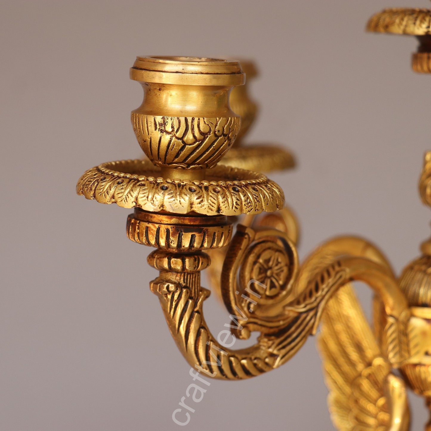 Brass Vintage Candle Stand Beautiful Addition Made by Artist