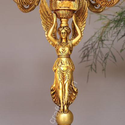 Brass Vintage Candle Stand Beautiful Addition Made by Artist