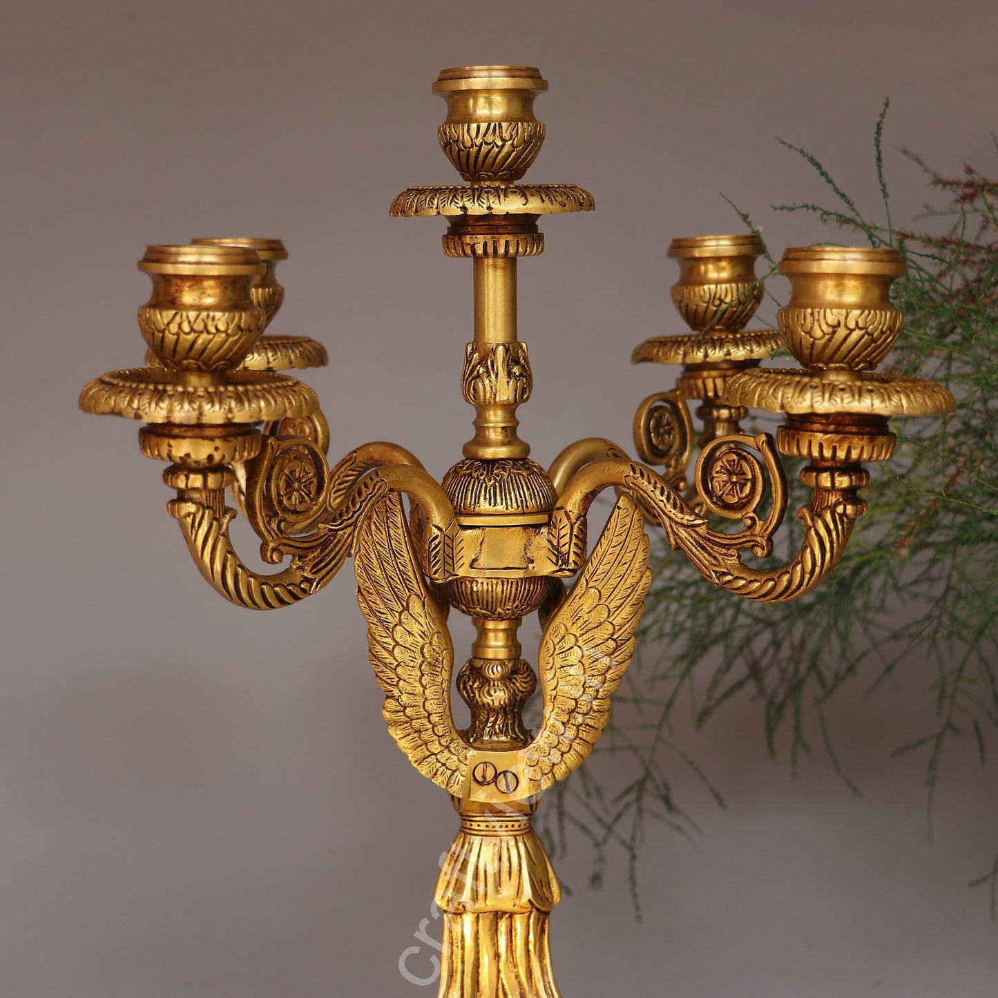 Brass Vintage Candle Stand Beautiful Addition Made by Artist