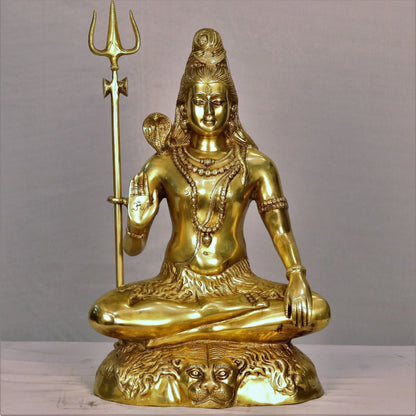 Brass Lord Shiva Statue craftsview