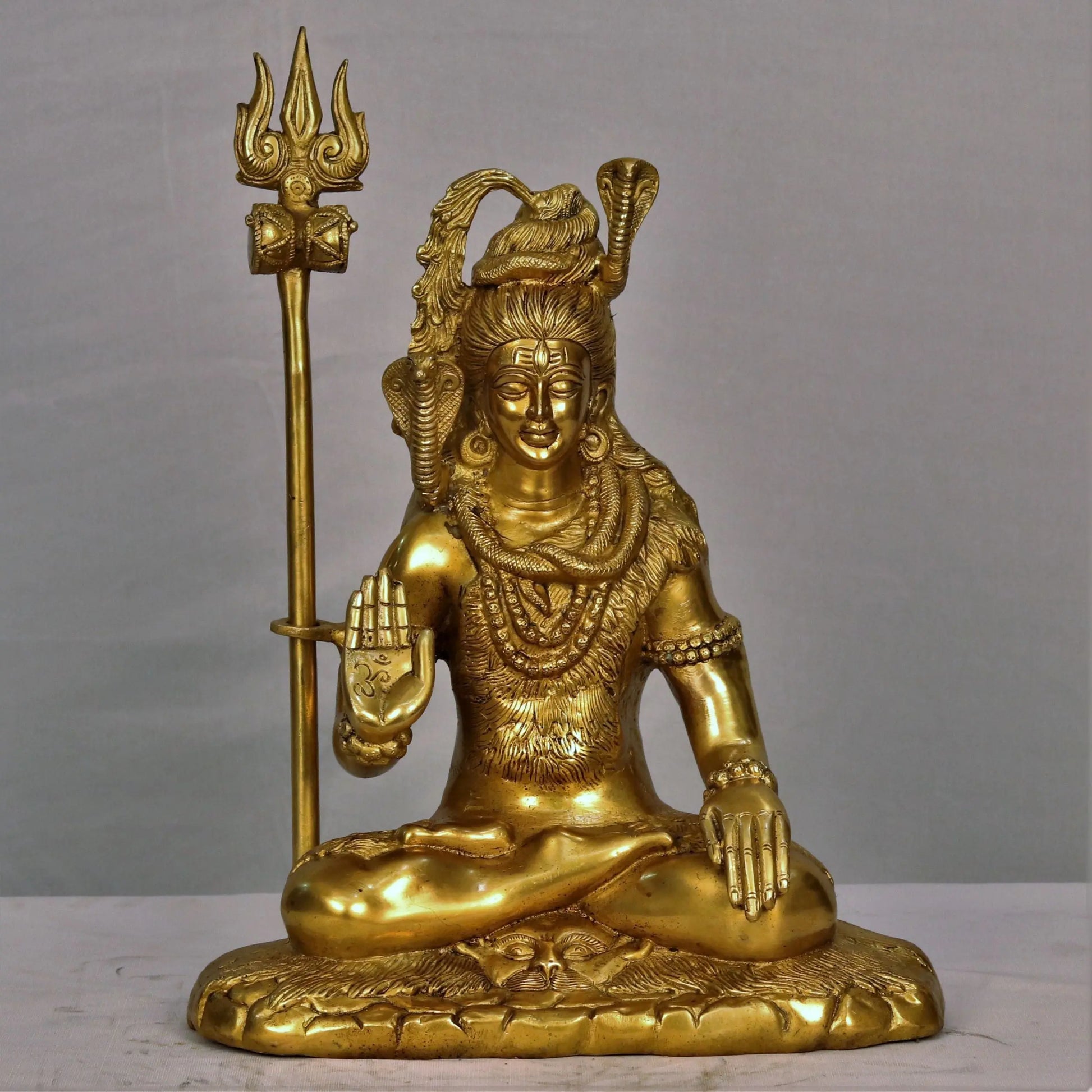 Brass Sitting Shiva Statue craftsview