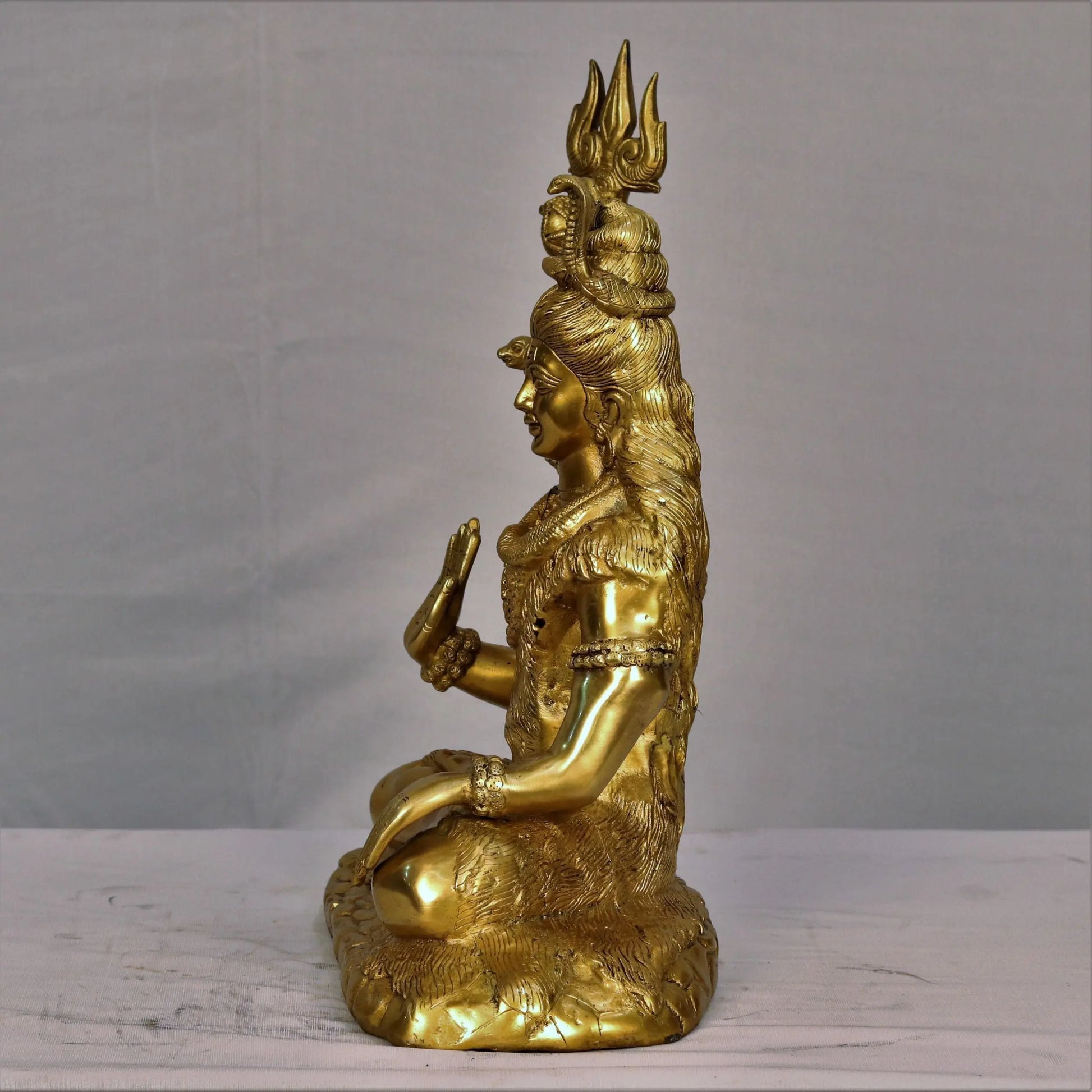 Brass Sitting Shiva Statue craftsview