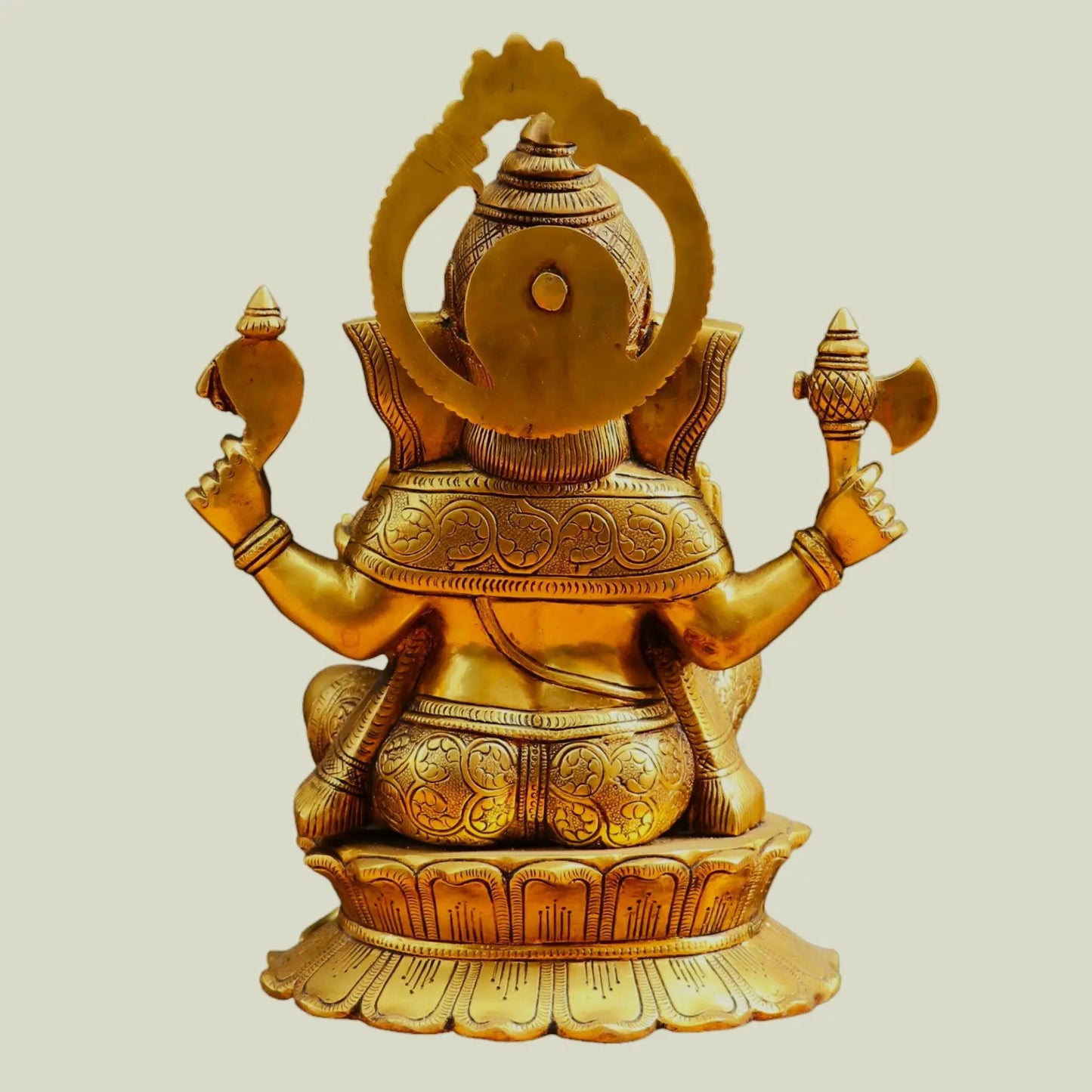 Brass Lord Ganesh Statue 14.5" craftsview