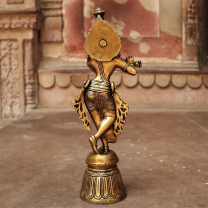 Brass Krishna Artistic Idol craftsview