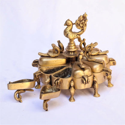 Brass Beautiful Kumkum Holder craftsview