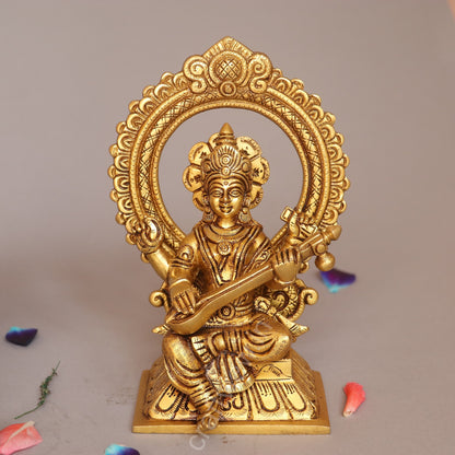 Superfine Ganesh Lakshmi Sarasvati Brass Idols