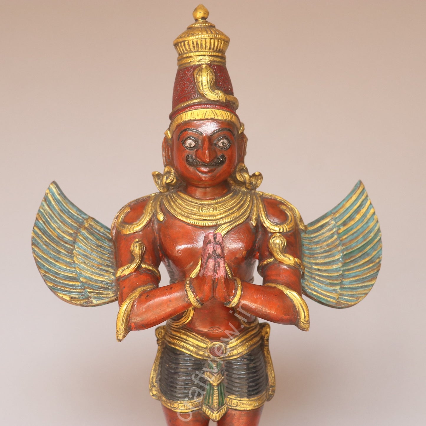 Brass Garuda Standing Statue – A Symbol of Devotion and Protection