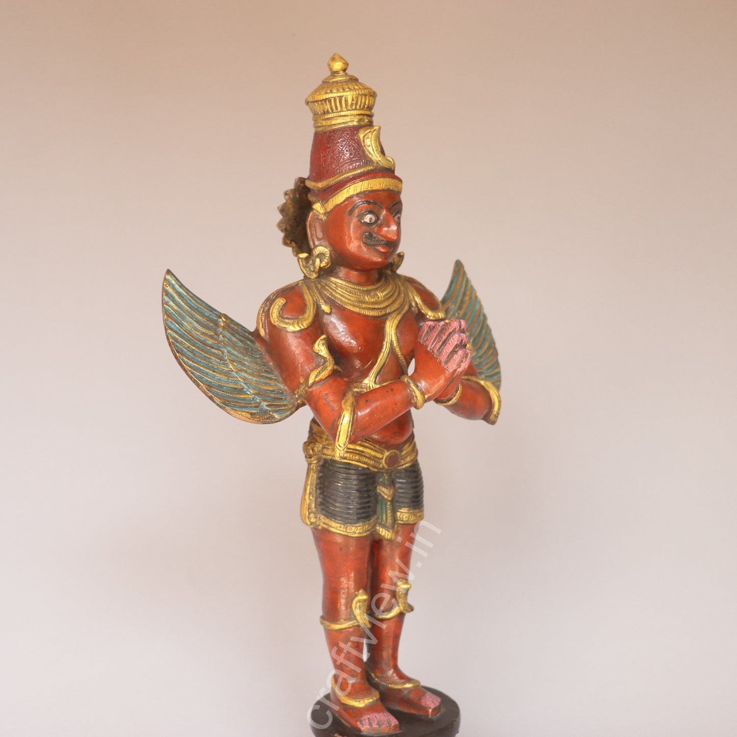Brass Garuda Standing Statue – A Symbol of Devotion and Protection