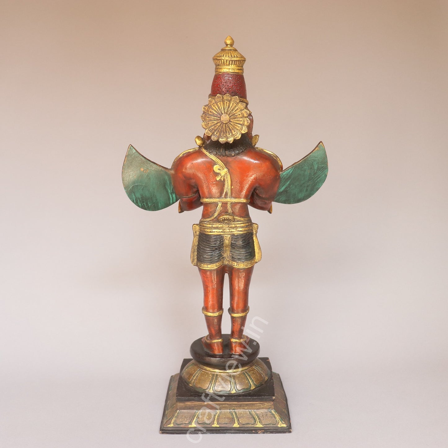 Brass Garuda Standing Statue – A Symbol of Devotion and Protection
