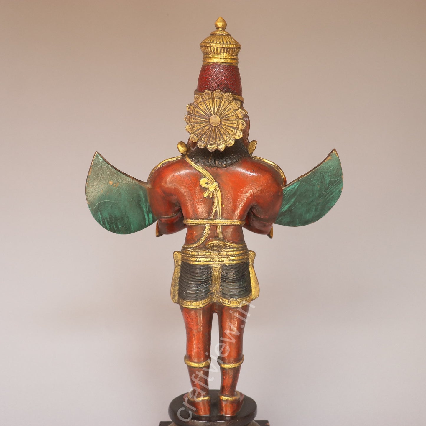 Brass Garuda Standing Statue – A Symbol of Devotion and Protection