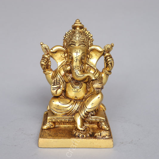 Brass Lord Ganesh Idol
