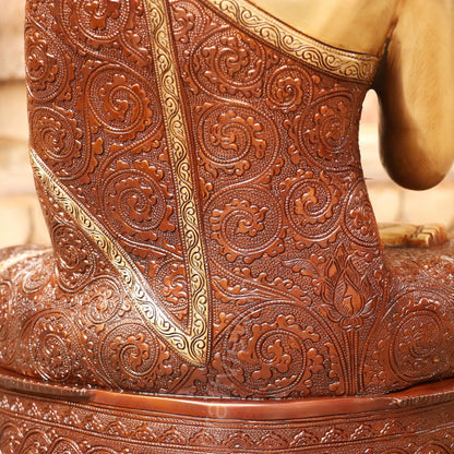 Brass Superfine Lord Buddha Blessing Idol