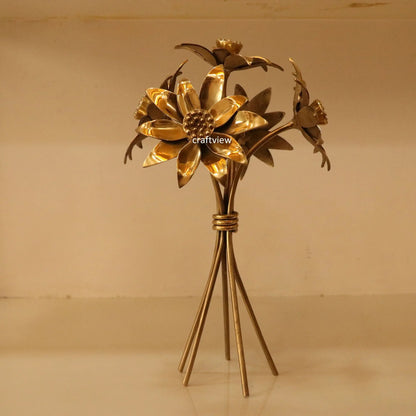 Brass Decorative Lotus Flower 13" Craftsview