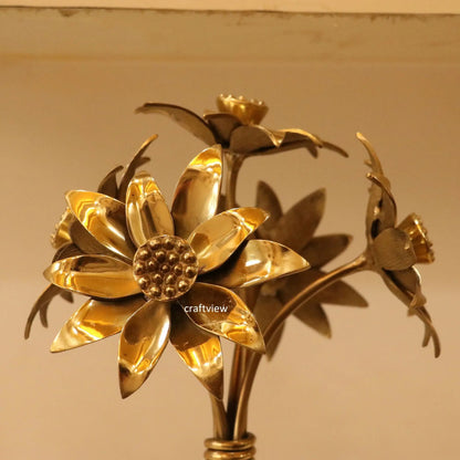 Brass Decorative Lotus Flower 13" Craftsview