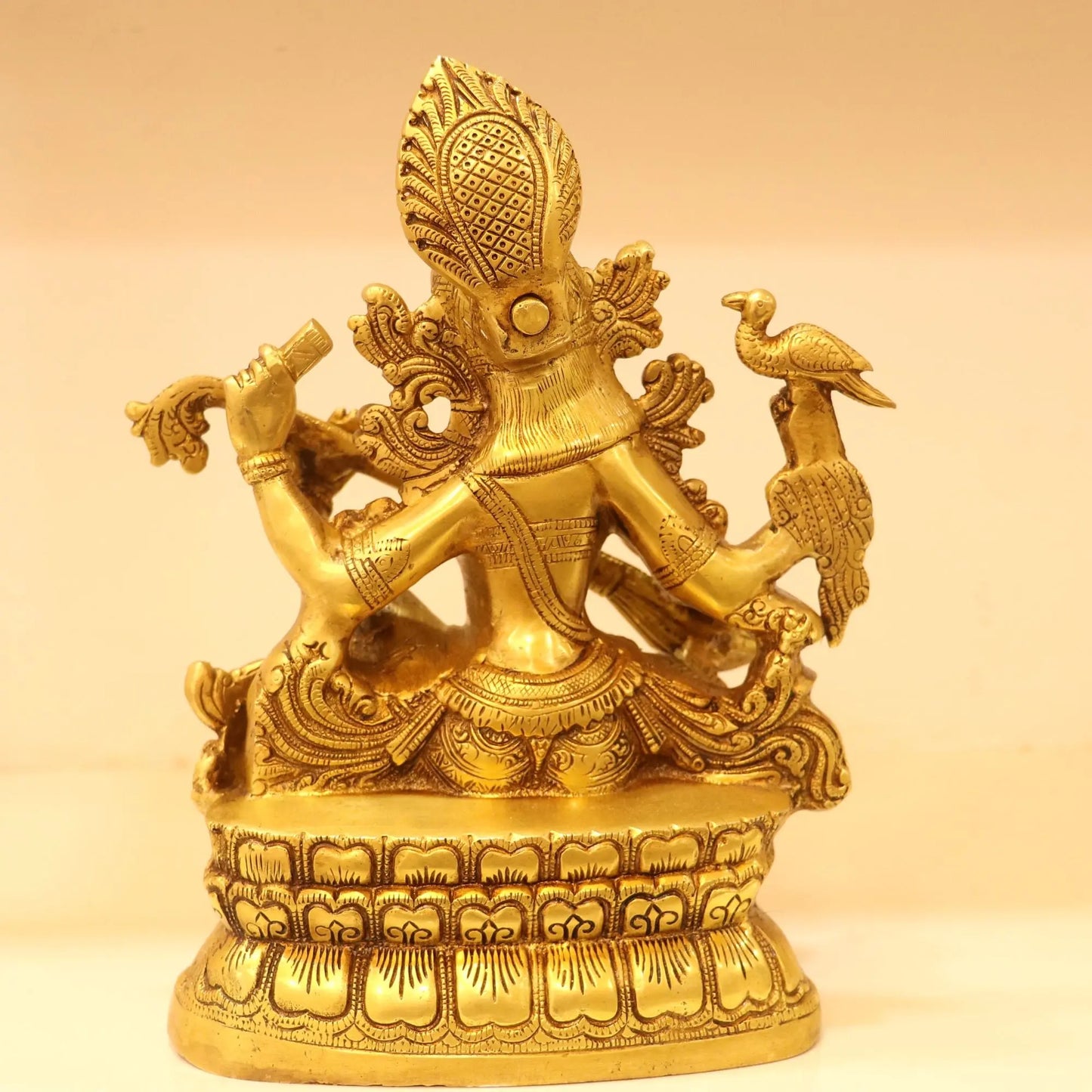 Brass Sarasvati Chola Statue Fine Carving Craftsview