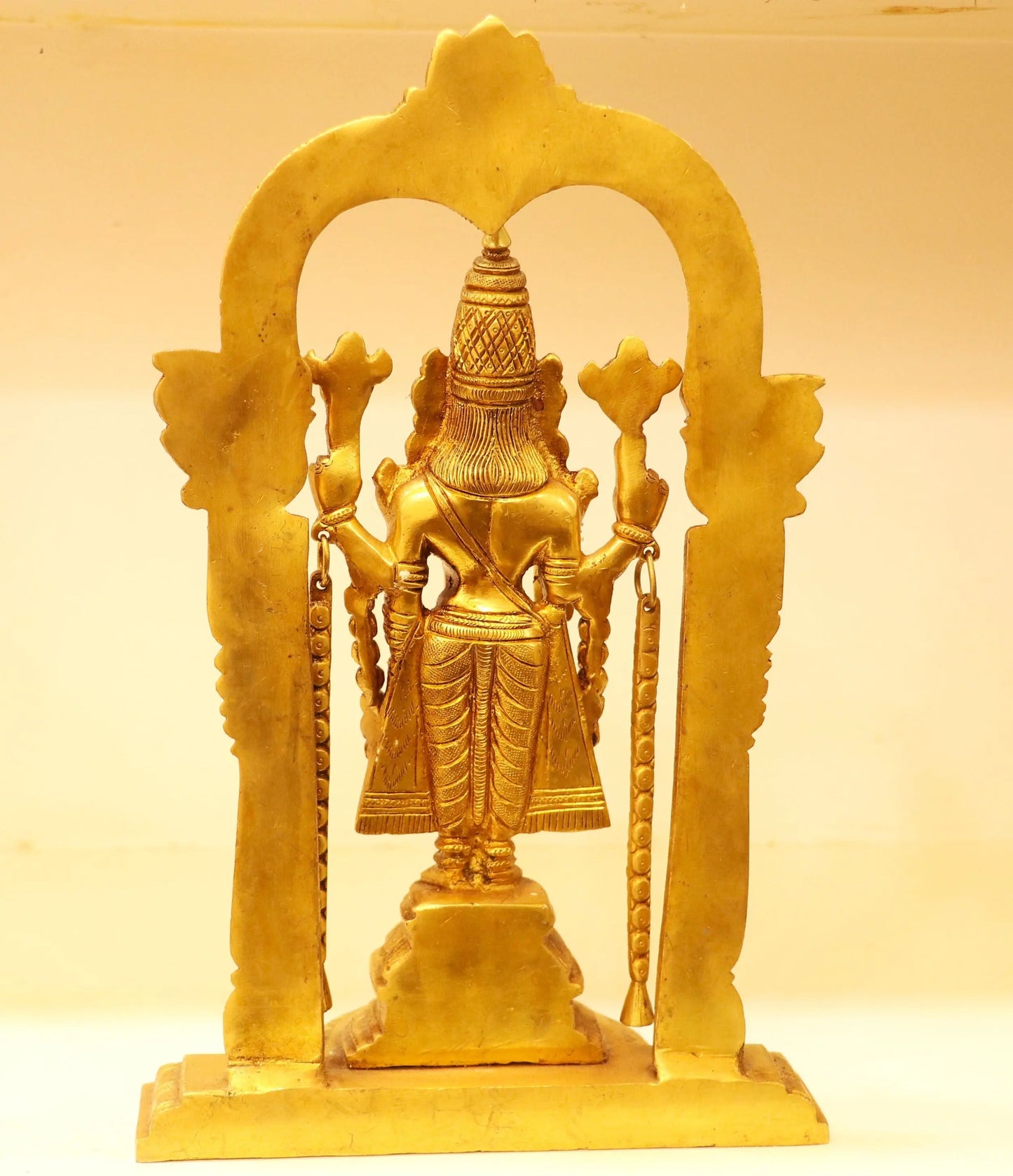 Brass Tirupati Balaji Venkateshwara Statue 13" Craftsview