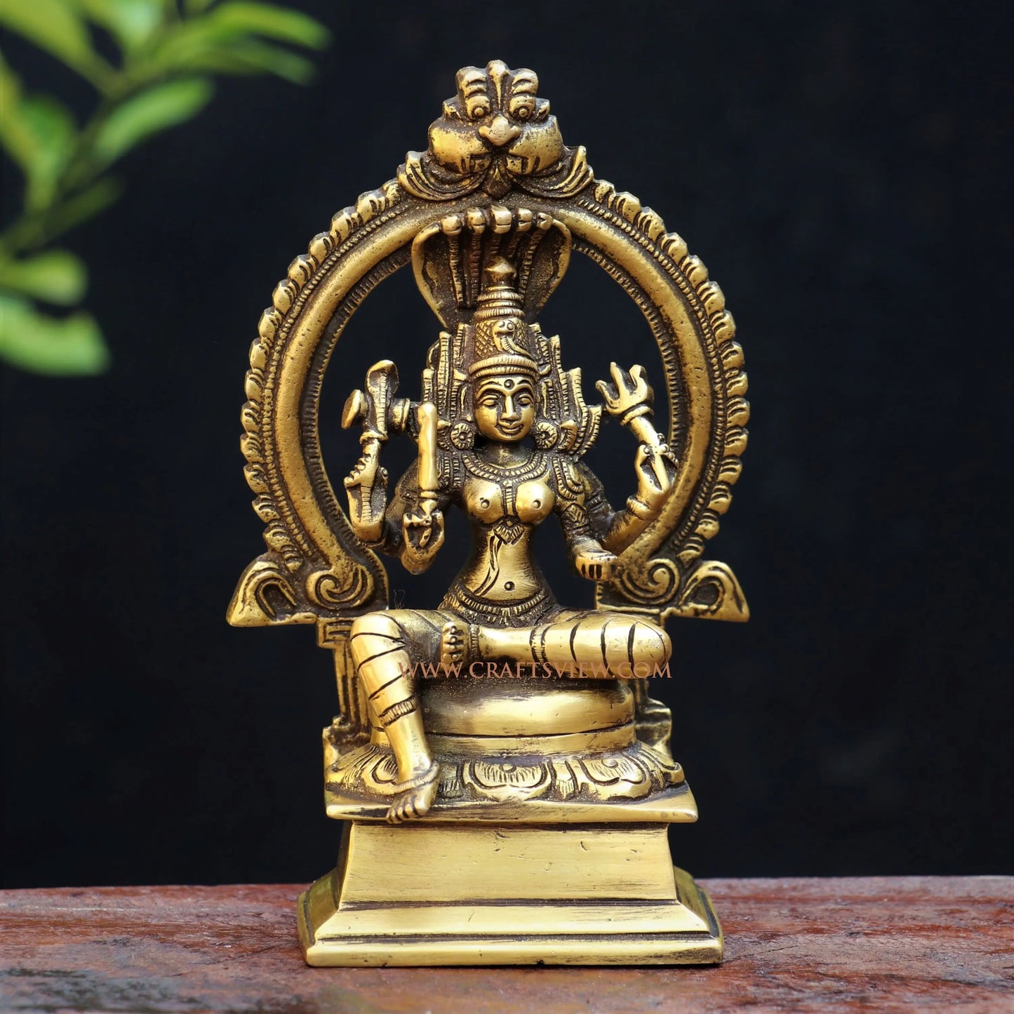 Brass Parvati Statue 6.6" craftsview