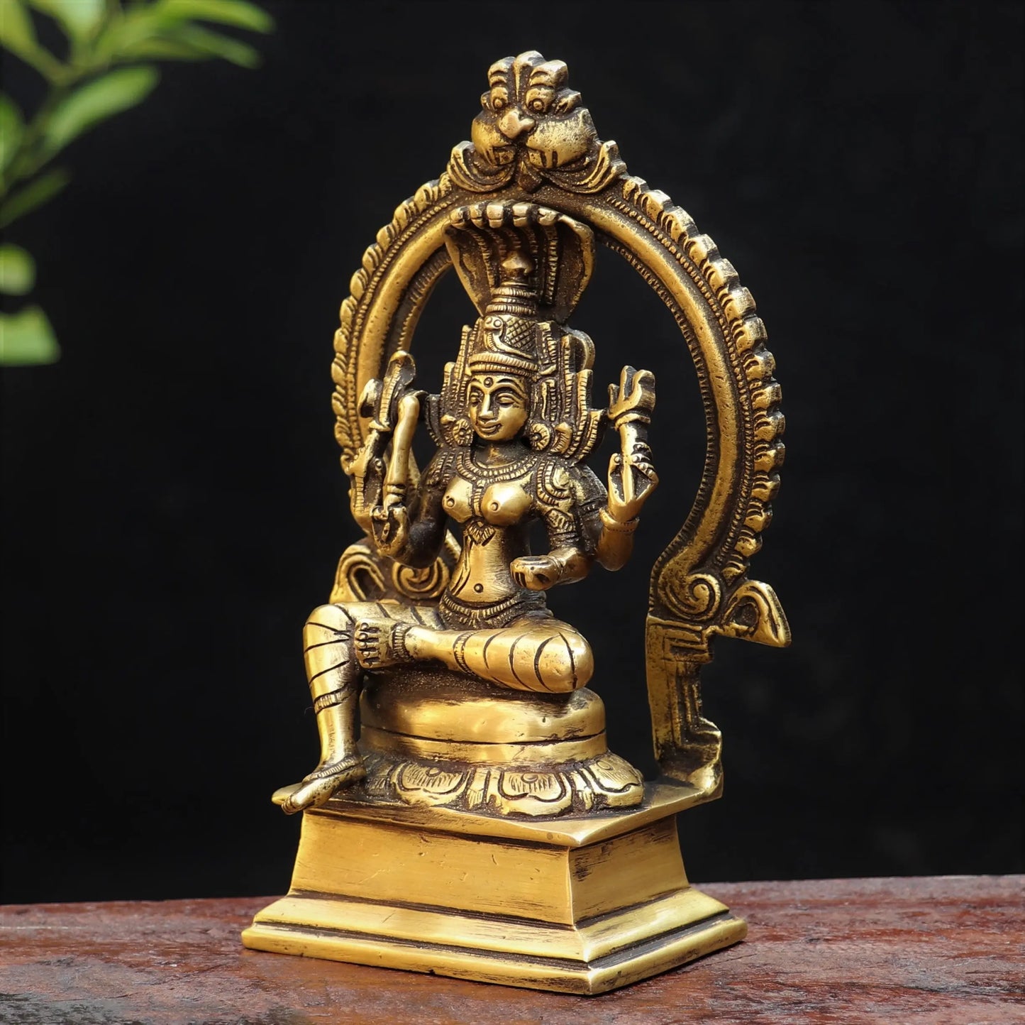 Brass Parvati Statue 6.6" craftsview