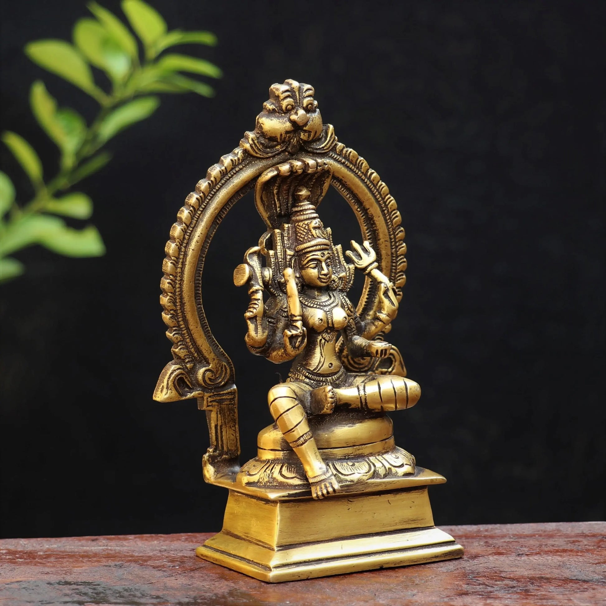 Brass Parvati Statue 6.6" craftsview