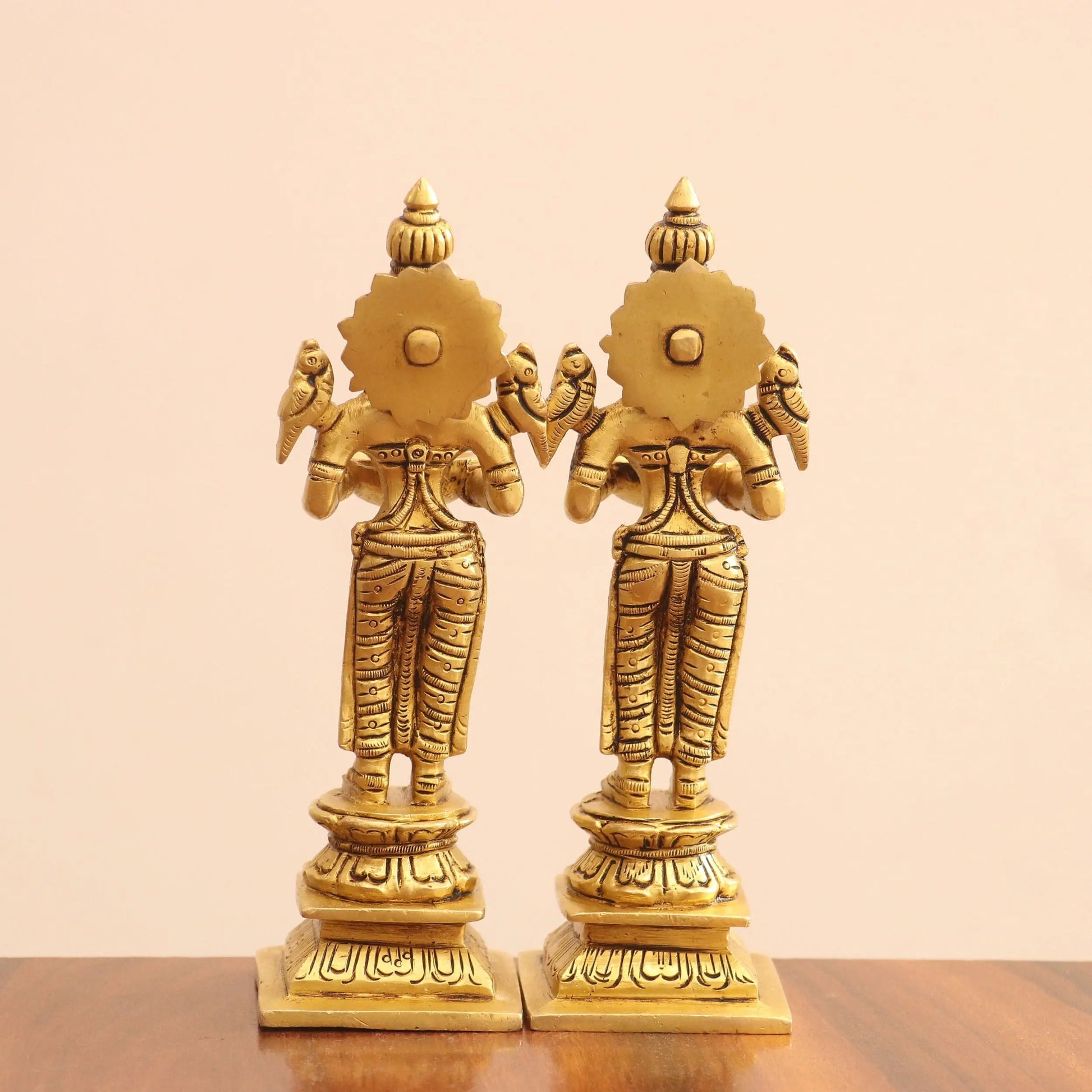 7.5" Superfine Brass Small Deep Lakshmi 2 Pcs Set Craftsview