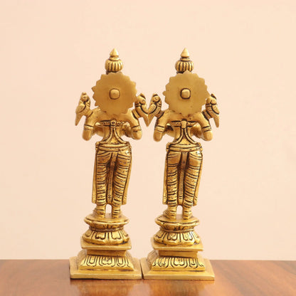 7.5" Superfine Brass Small Deep Lakshmi 2 Pcs Set Craftsview