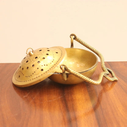 3.5" Superfine Brass Decoration  Incense Burner Craftsview