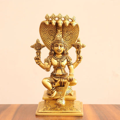 Superfine Brass Small Vishnu Idol craftsview