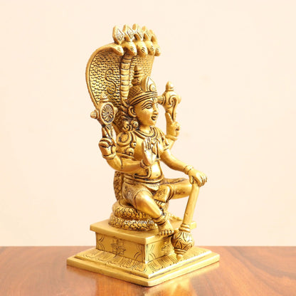 Superfine Brass Small Vishnu Idol craftsview