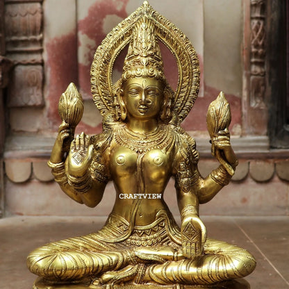 Brass Lakshmi Devi Statue craftsview