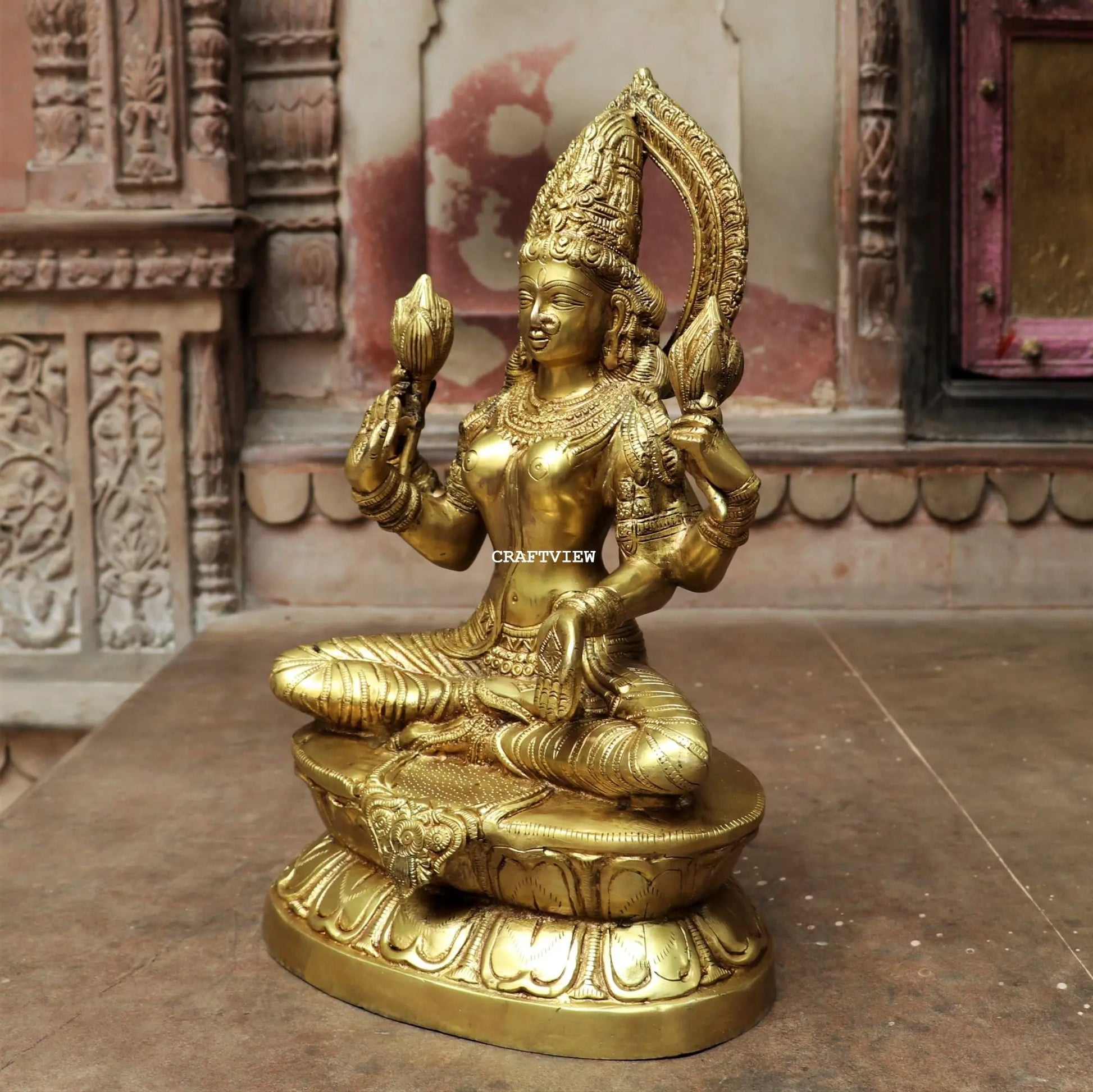 Brass Lakshmi Devi Statue craftsview