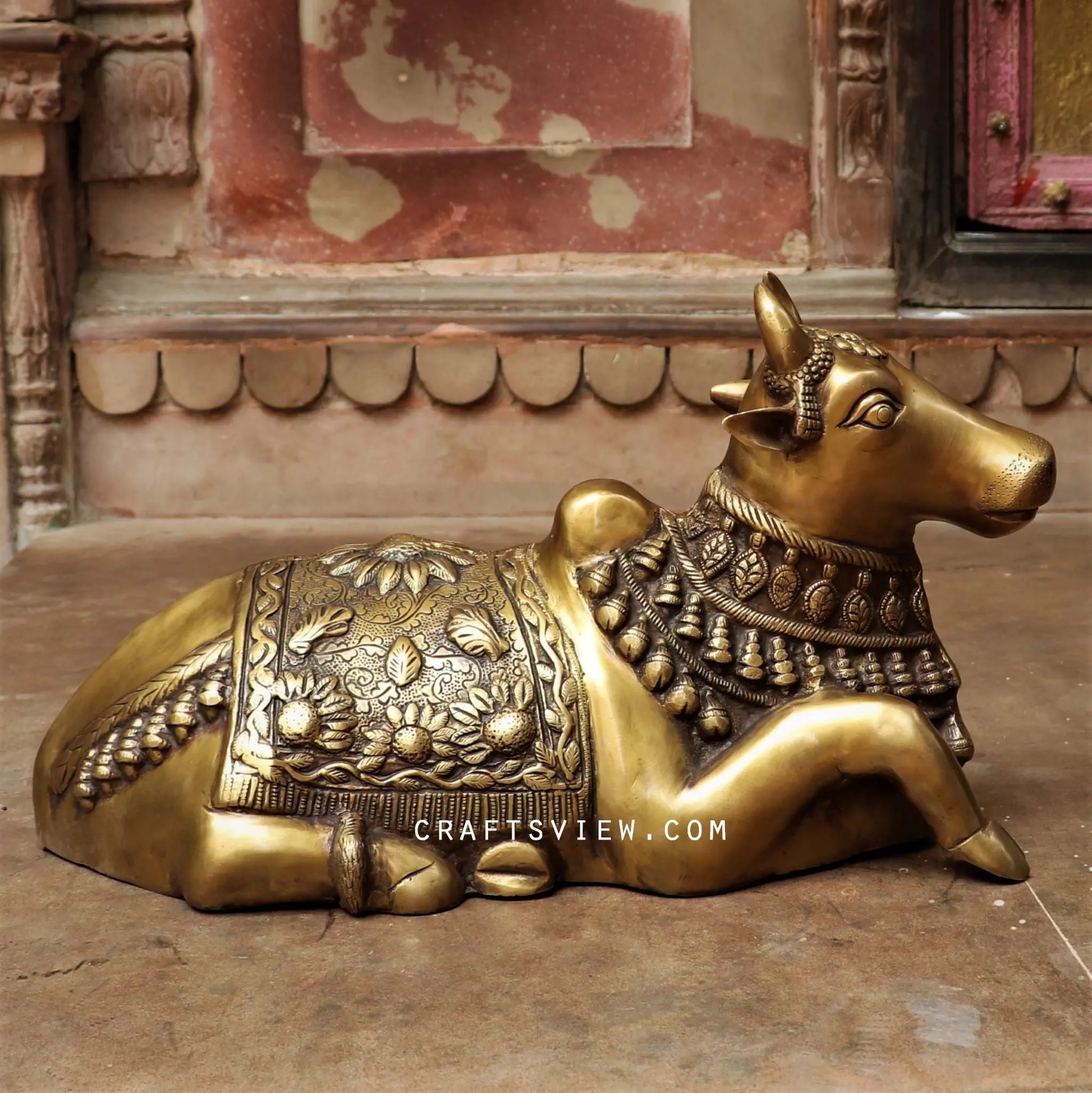 Brass Sacred Bull Nandi Statue Craftsview