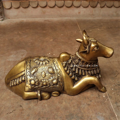 Brass Sacred Bull Nandi Statue Craftsview