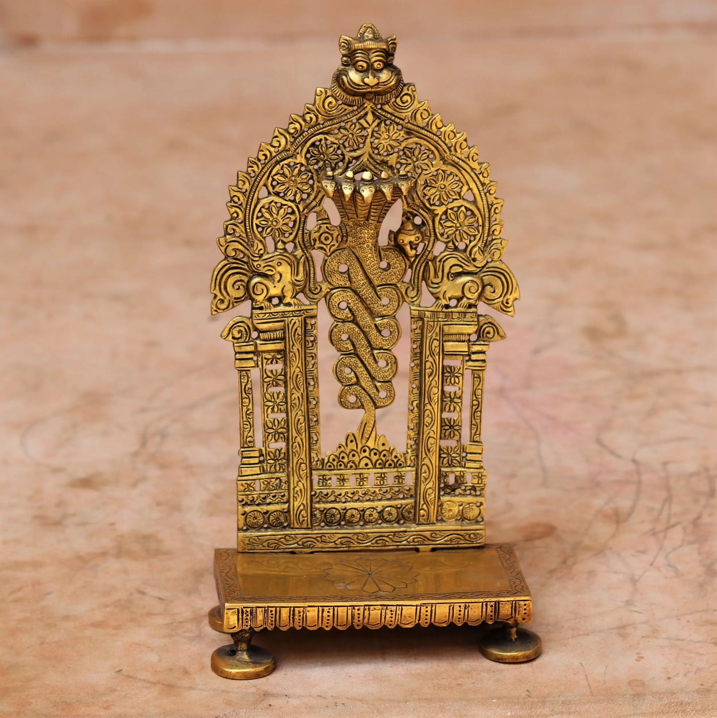 Brass Prabhavali Frame With Stand craftsview