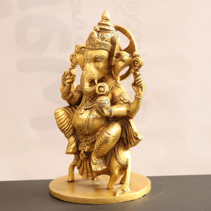 Brass Lord Ganesha Statue Sited On Musak Craftsview