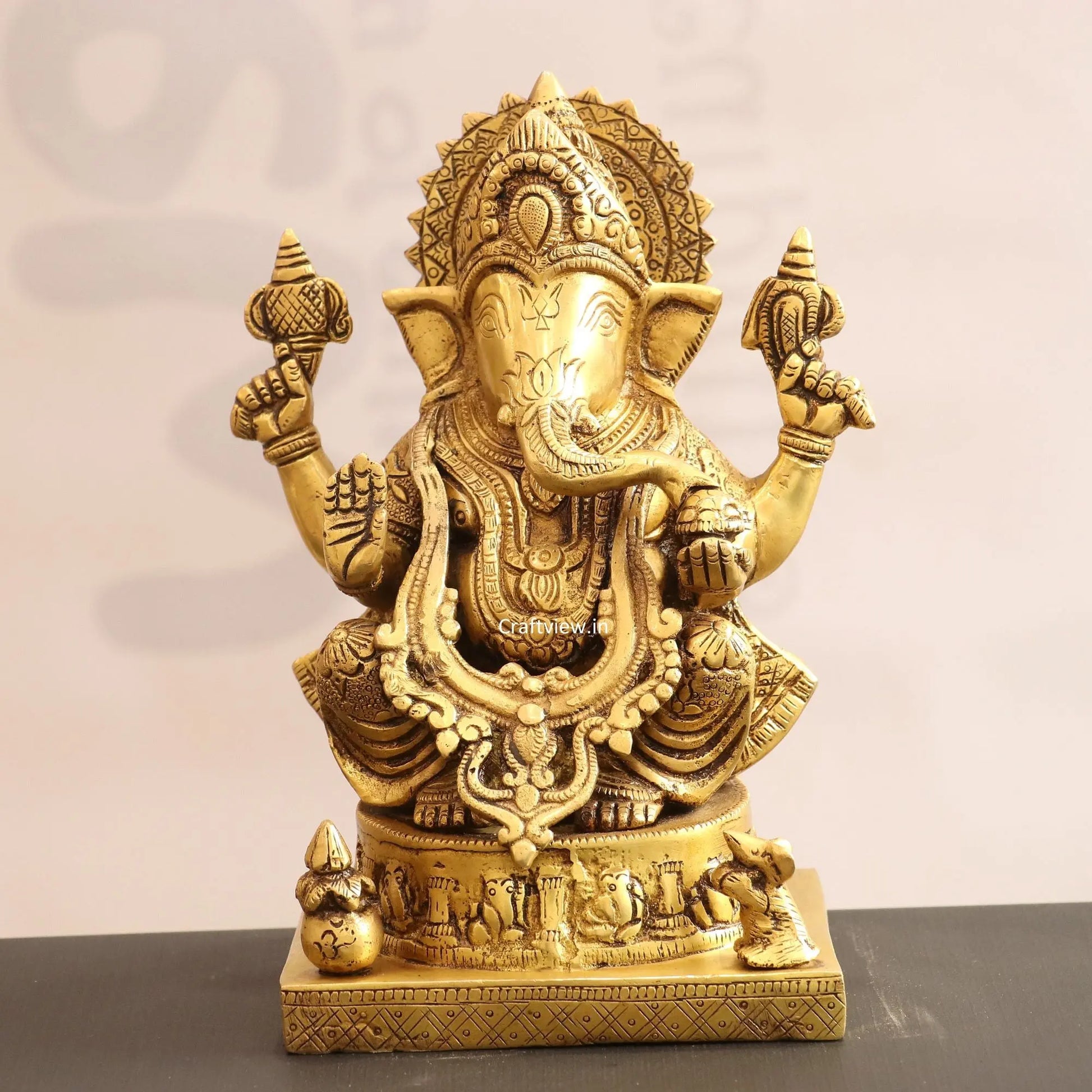 Brass Lord Ganesha Statue craftsview