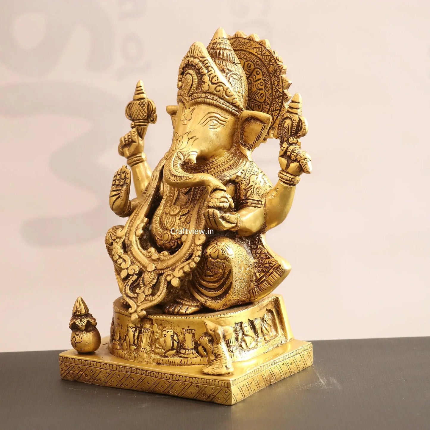 Brass Lord Ganesha Statue craftsview