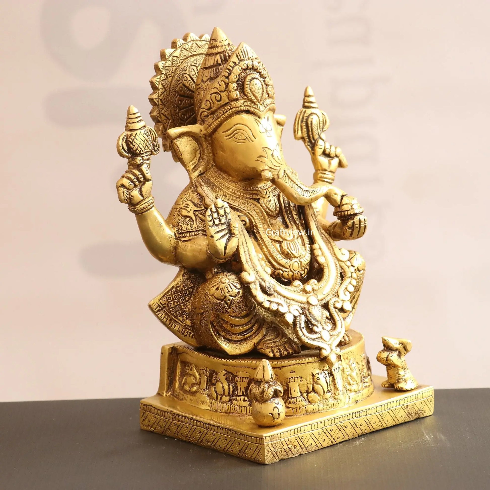 Brass Lord Ganesha Statue craftsview