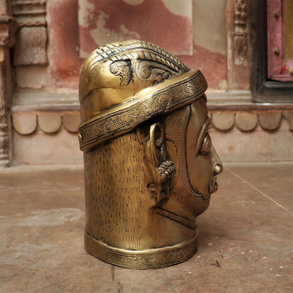 Brass Shiva Head Figurine 12" Craftsview