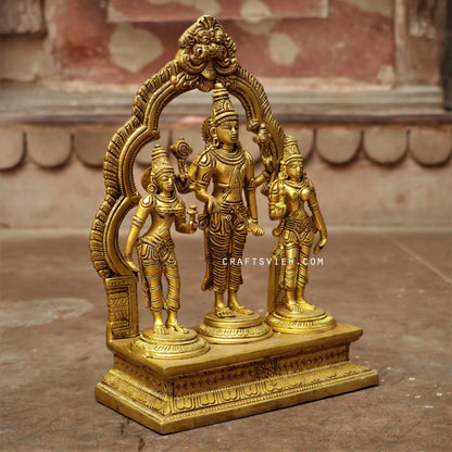 Brass Vishnu With Goddess Lakshmi craftsview