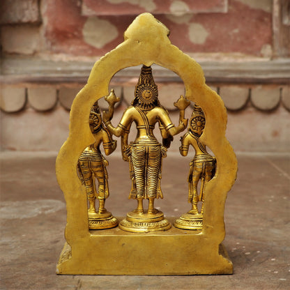 Brass Vishnu With Goddess Lakshmi craftsview