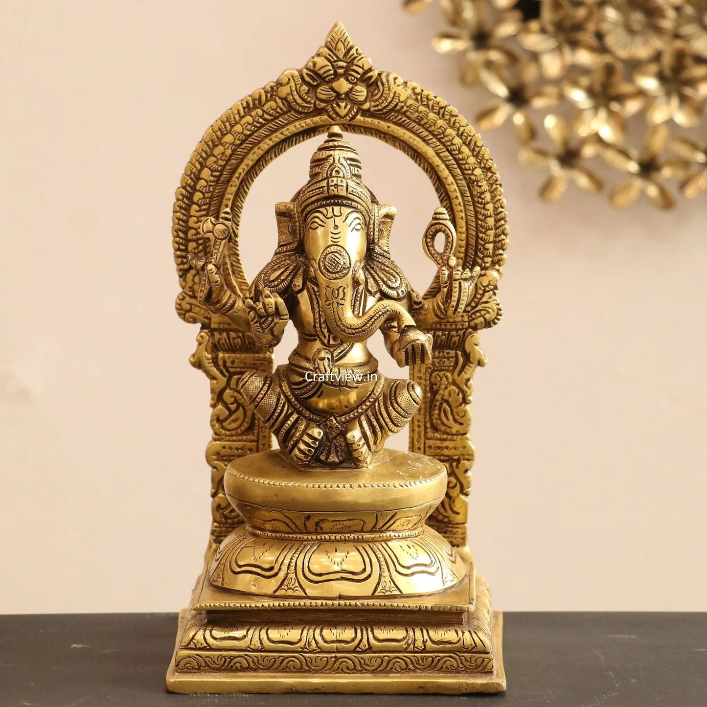 Brass superfine Lord Ganesha Statue craftsview