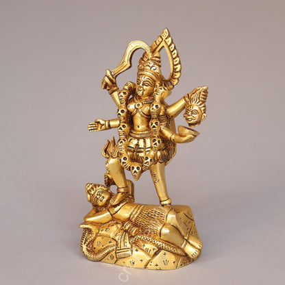 Brass Goddess Kali Idol