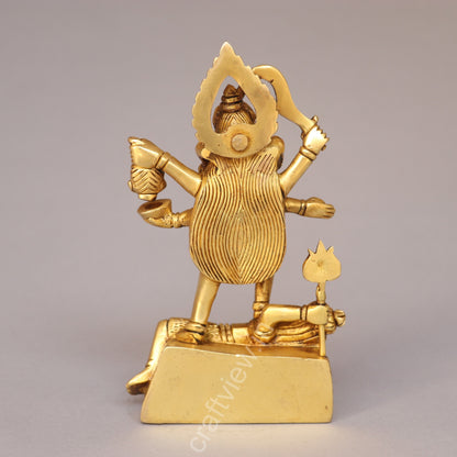 Brass Goddess Kali Idol