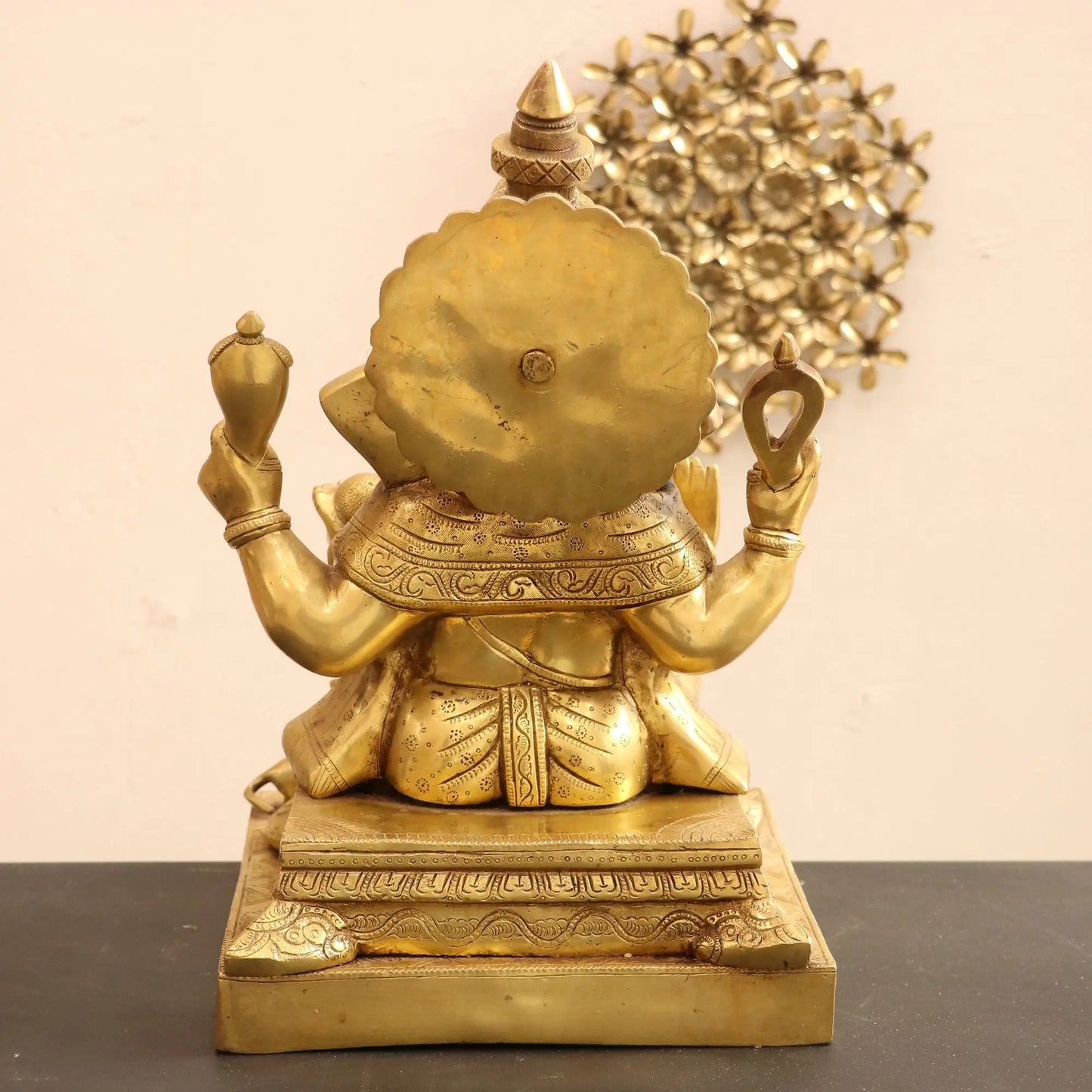 Superfine Brass Lord Ganesha Statue 19" craftsview