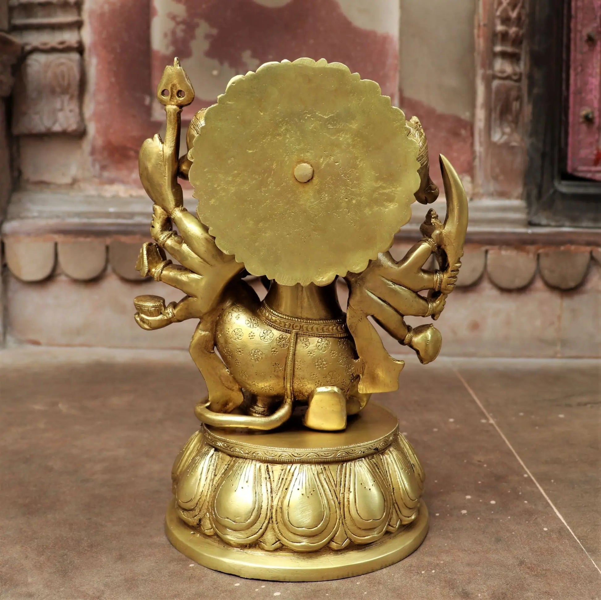 Brass Panchmukhi Hanuman Statue 12" Craftsview