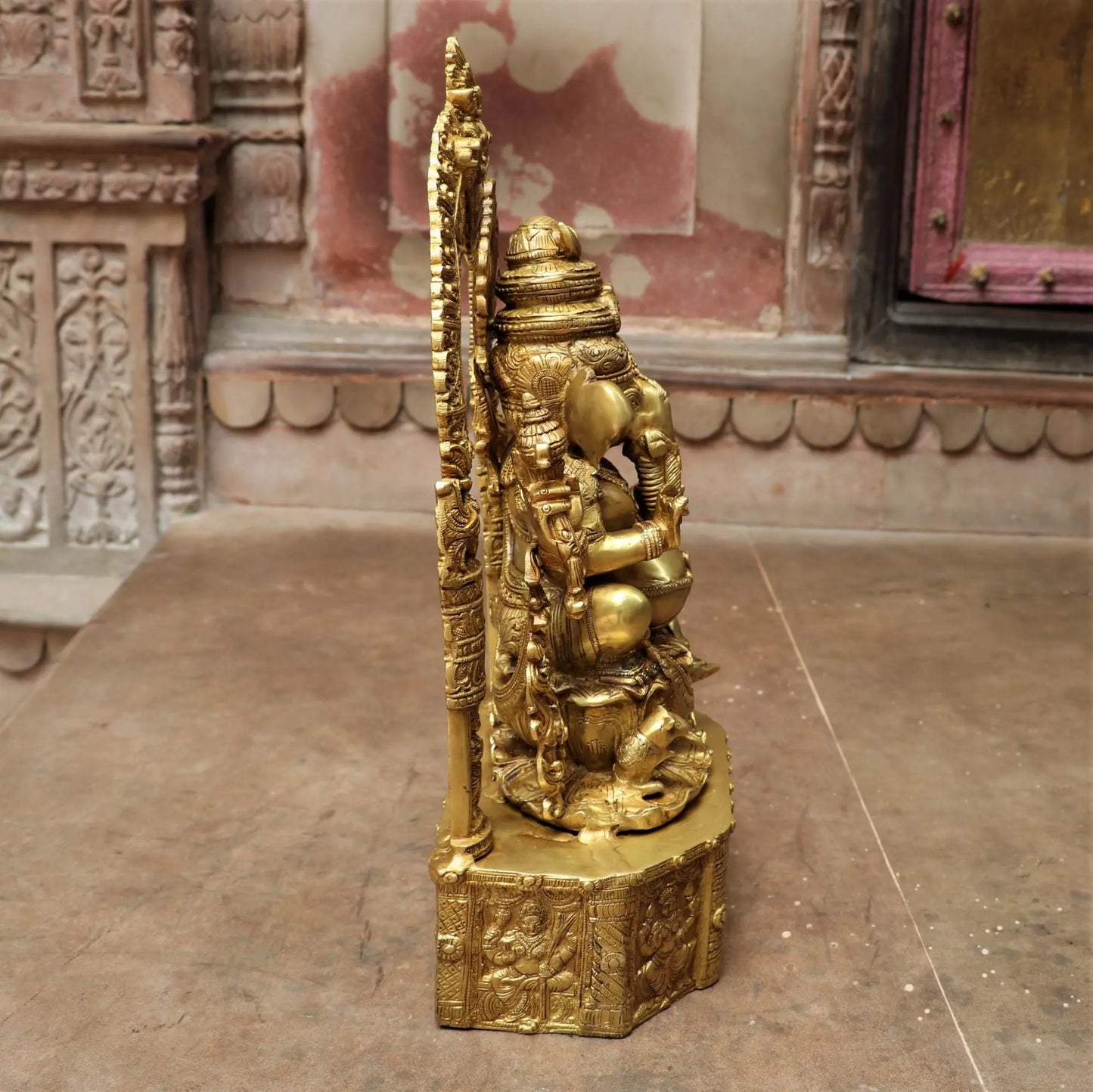 Brass Ganesh Statue 20" craftsview