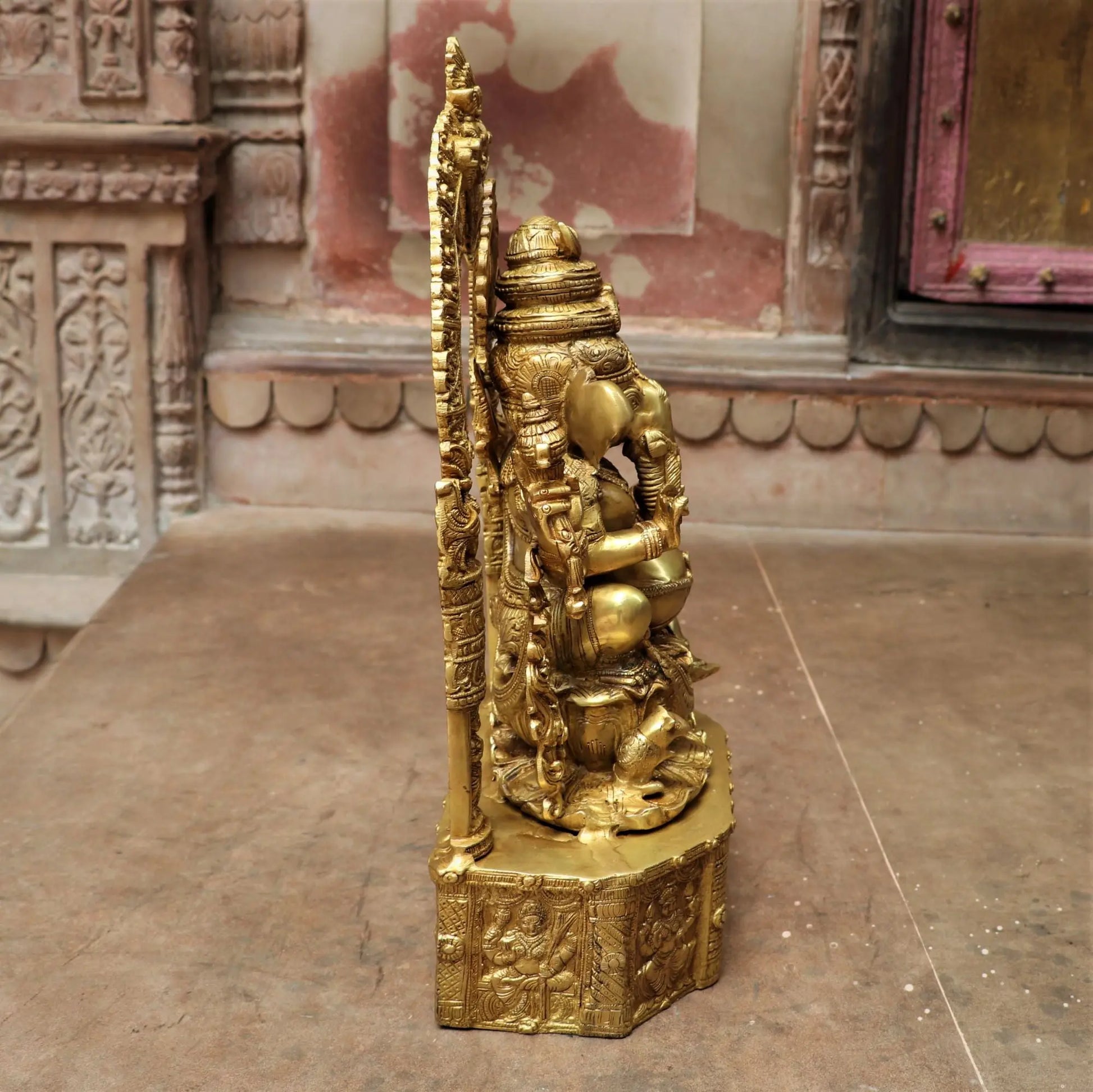 Brass Ganesh Statue 20" craftsview